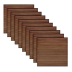 10-Pack Co-extruded Composite Fence Kits - Brushed Auburn Brown (6 ft. x 6 ft. - 6 ft. Surface Mount Posts)