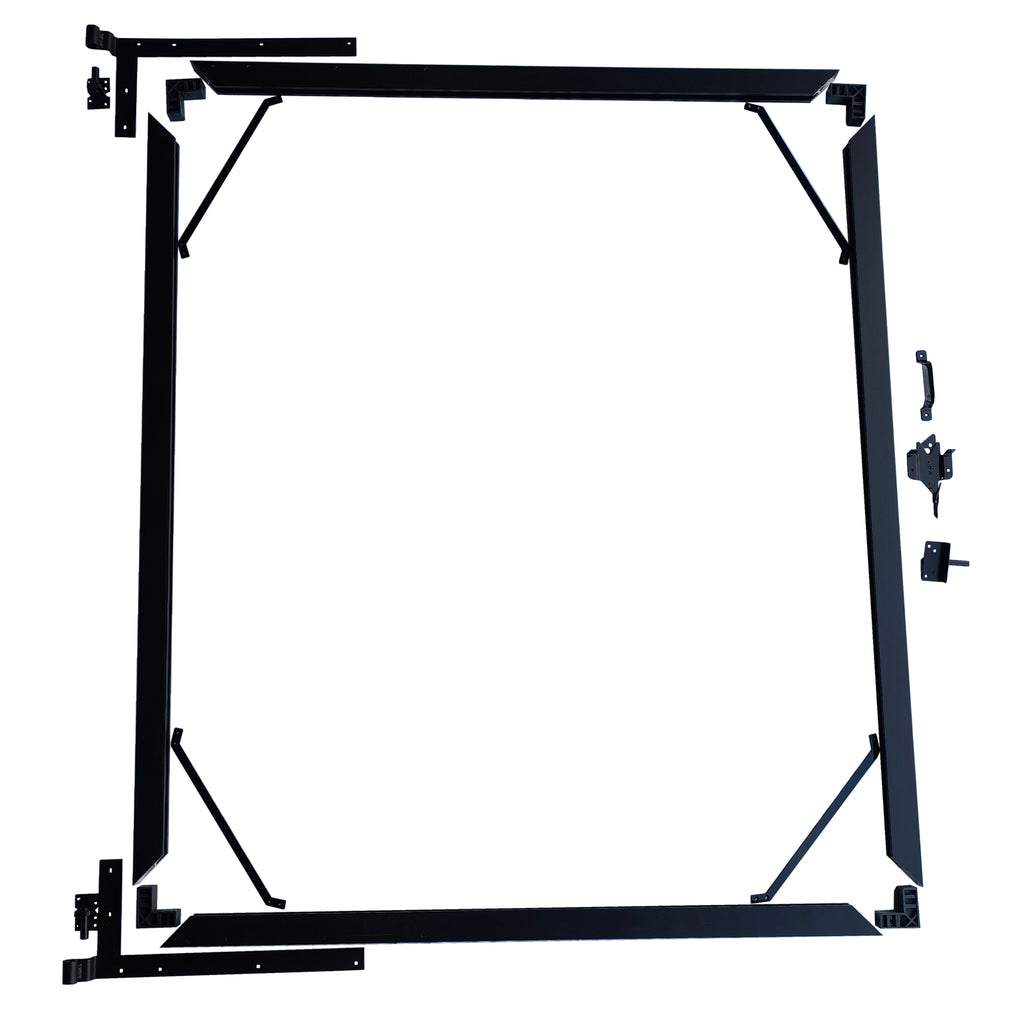 Aluminum Surface Mount Gate Frame & Panel Kit - Umber (5 Panels + 1 Gate - 5 ft. x 6 ft.)