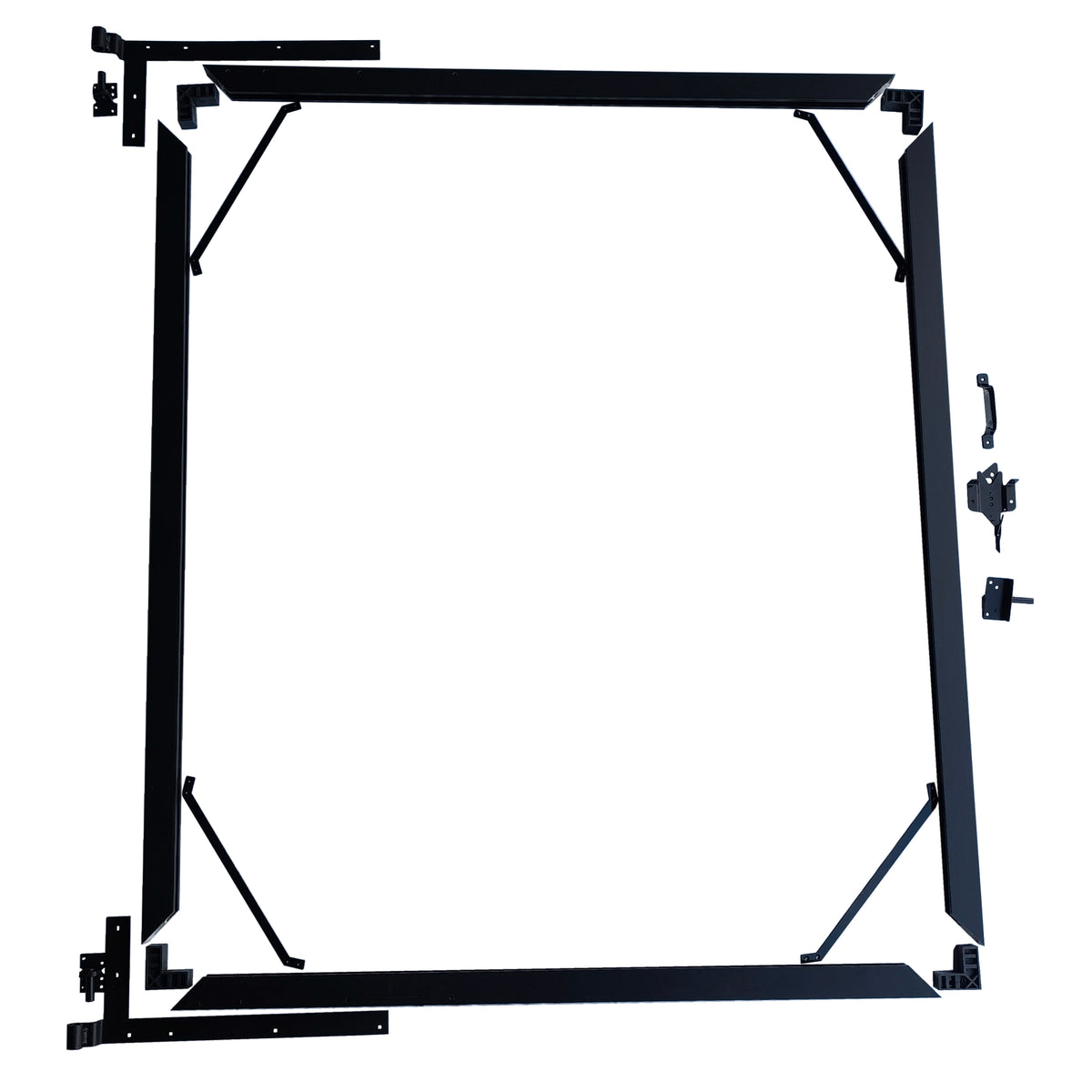 Aluminum Surface Mount Gate Frame & Panel Kit - Umber (5 Panels + 1 Gate - 5 ft. x 6 ft.)