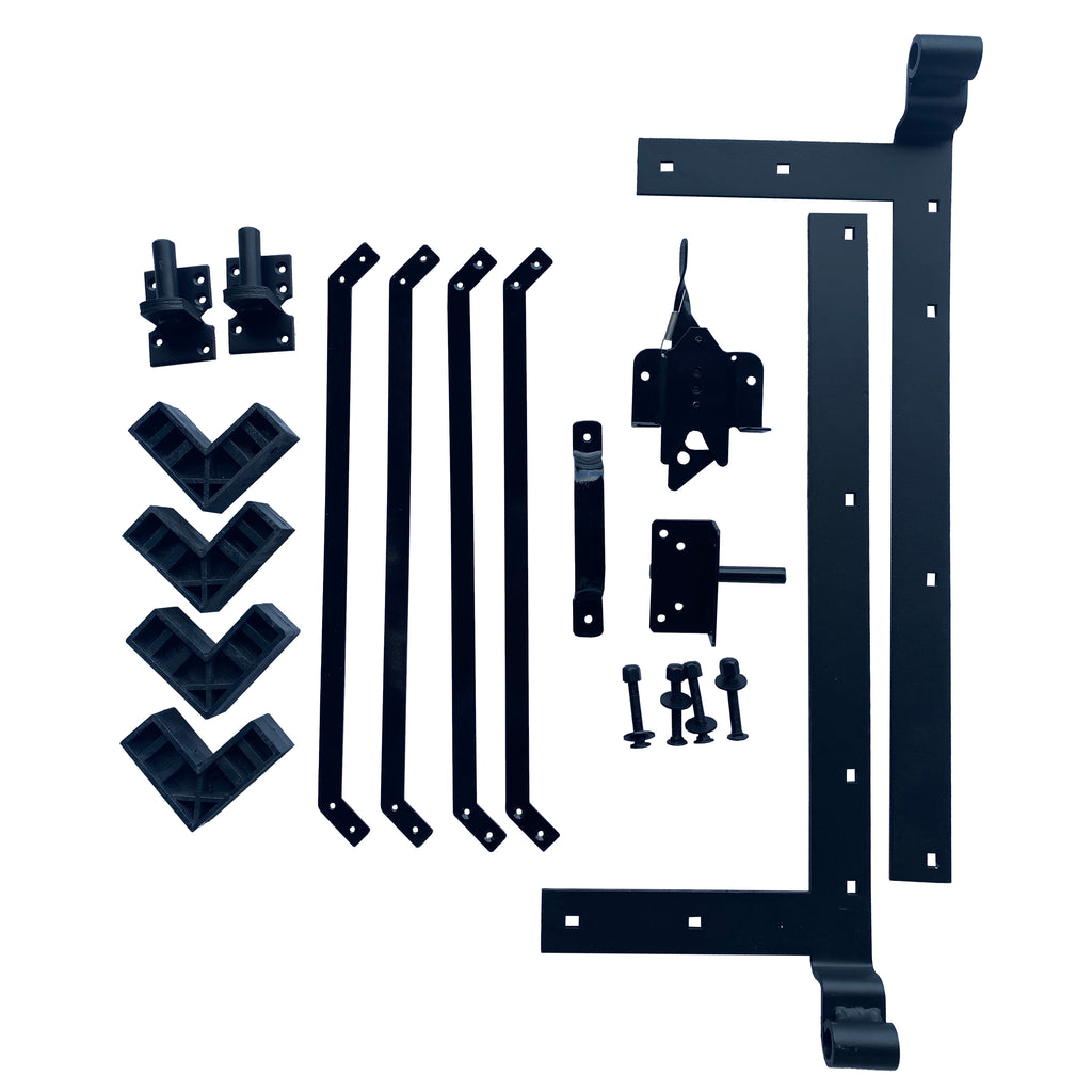 Aluminum Surface Mount Gate Frame & Panel Kit - Umber (5 Panels + 1 Gate - 5 ft. x 6 ft.)