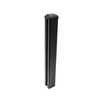 Aluminum 6 ft. Surface Mount Fence Post - Black (3.15 in. x 3.15 in. x 6 ft.)