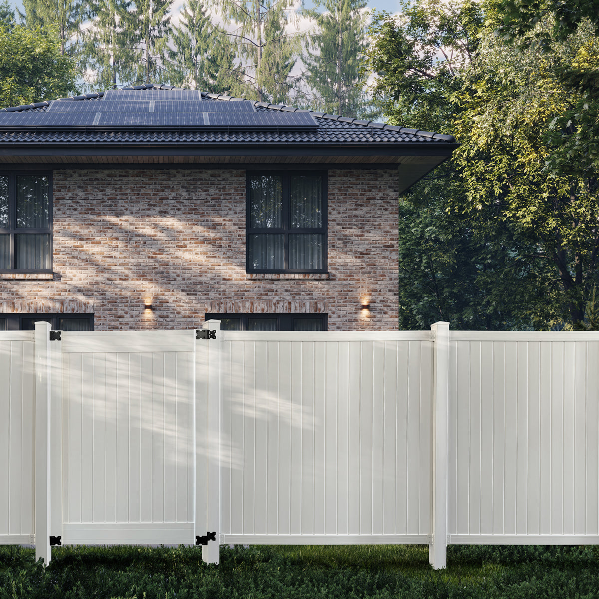 Vinyl Fence Panel Kit - White (6 ft. x 6 ft.)