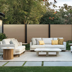 Co-extruded Fluted Composite Fence Panel - Tan (6 ft. x 6 ft.)