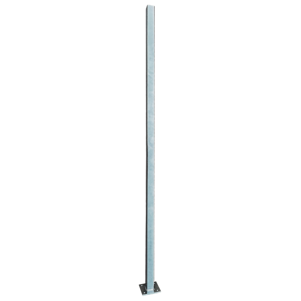 Composite Surface Mount Post - Gray Woodgrain (3.94 in. x 3.94 in. x 6 ft.)