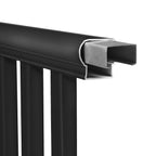 Vinyl Horizontal Railing - Black (36 in. x 72 in.)