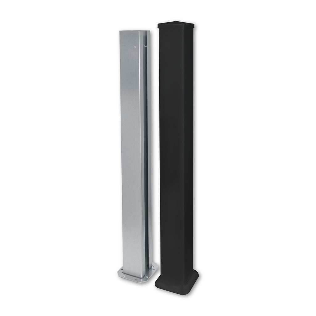 Vinyl Railing Post - Black (38 in. x 3.78 in. x 3.78 in.)