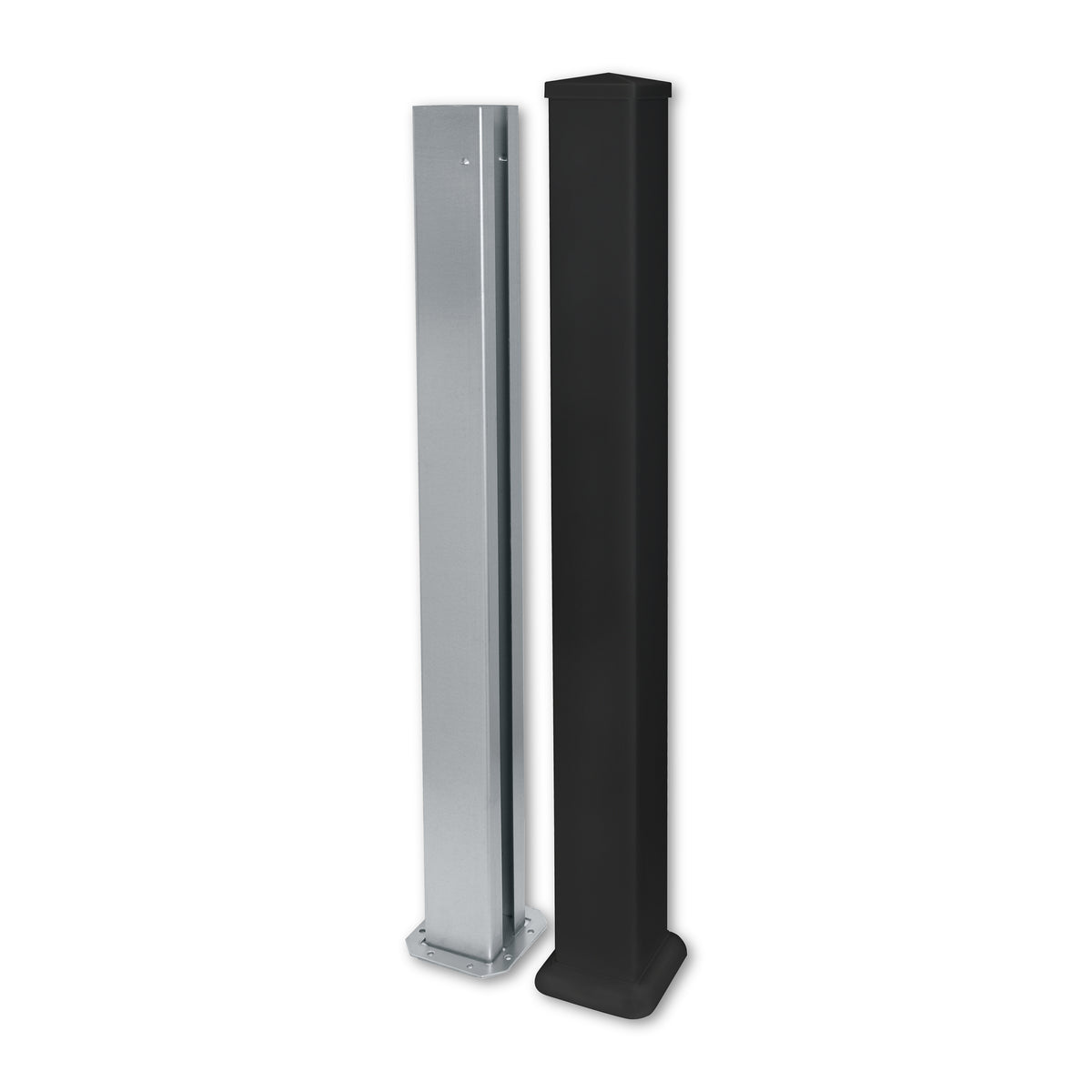 Vinyl Railing Post - Black (38 in. x 3.78 in. x 3.78 in.)