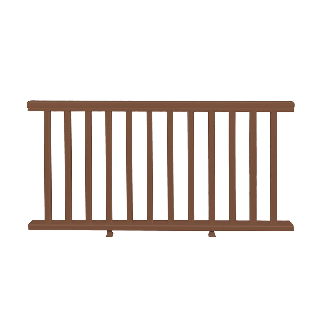 Vinyl Horizontal Railing - Brown (36 in. x 72 in.)