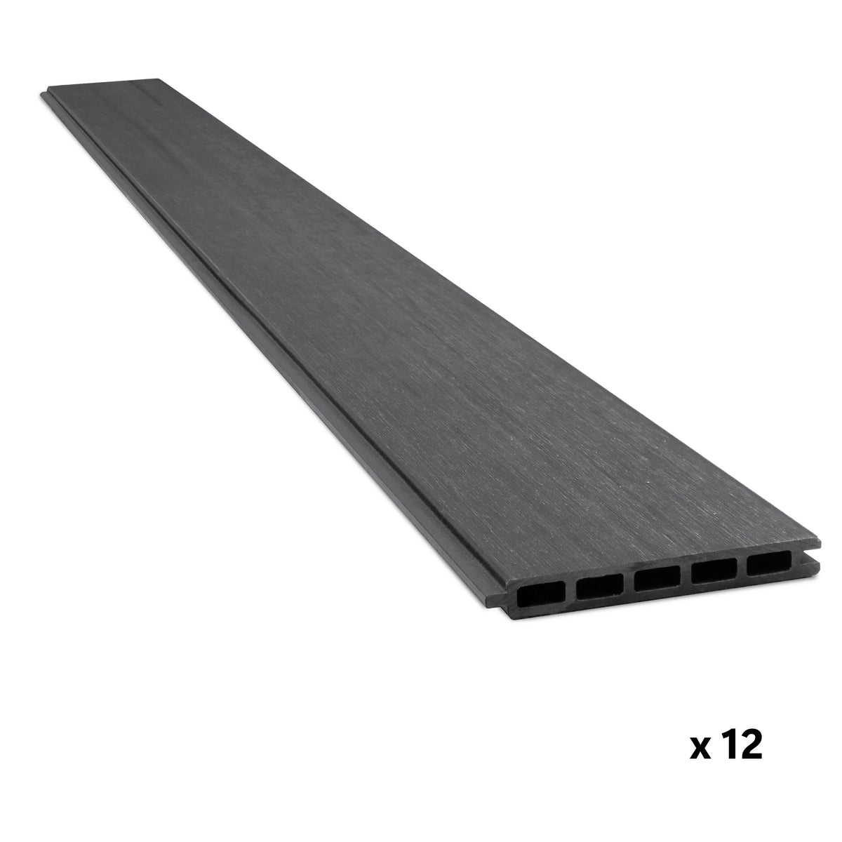 Co-extruded Composite Fence Panel - Brushed Urban Gray (6 ft. x 6 ft.)