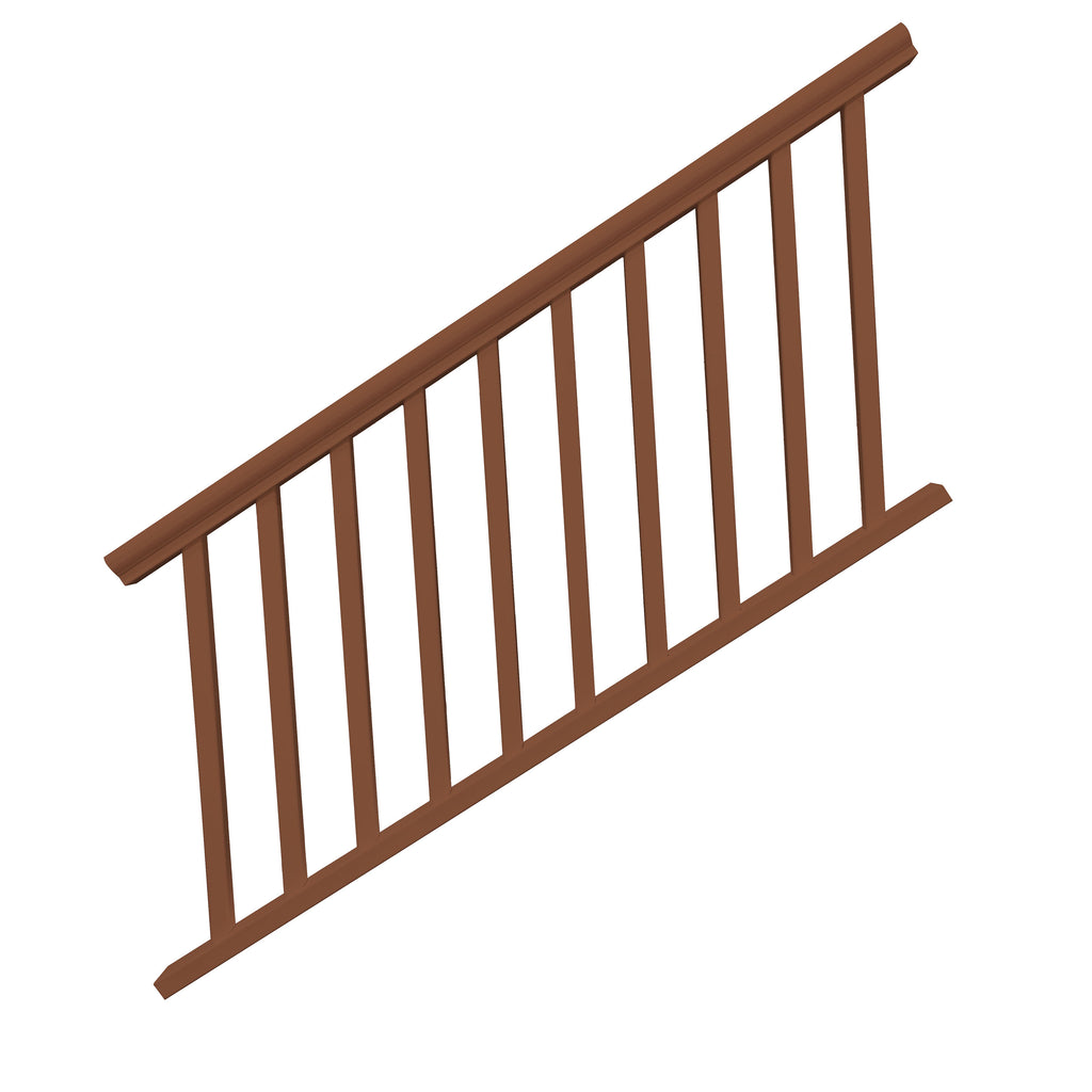 Vinyl Stair Railing - Brown (36 in. x 72 in.)