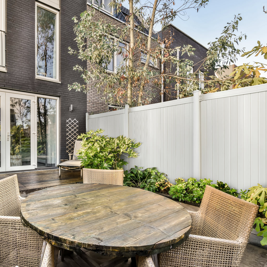 Vinyl Post with Aluminum Insert - White (4 in. x 4 in. x 8 ft.)