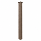 Composite Surface Mount Post - Brown (3.94 in. x 3.94 in. x 6 ft.)