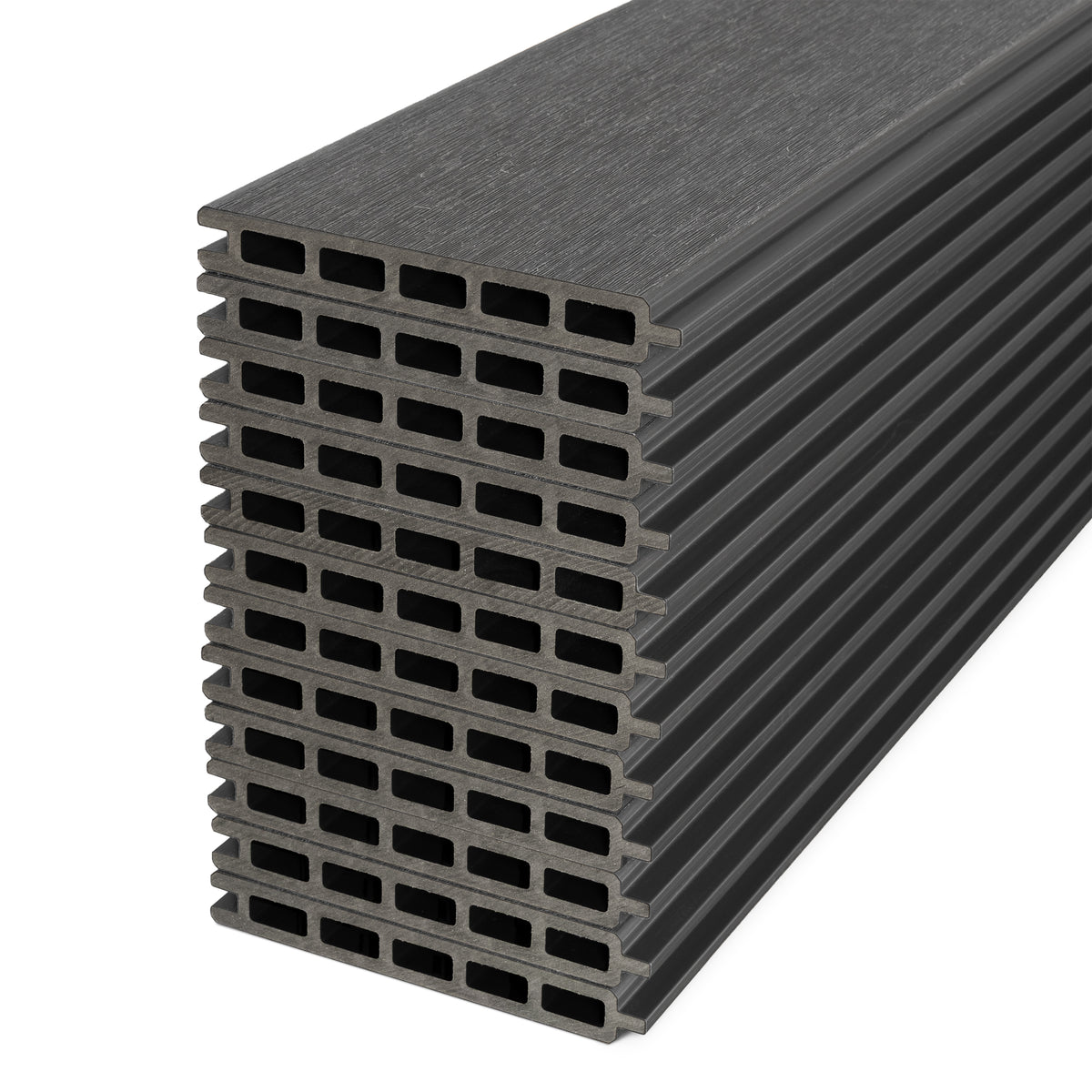 Co-extruded Composite Fence Panel - Brushed Ashwood Gray (6 ft. x 6 ft.)