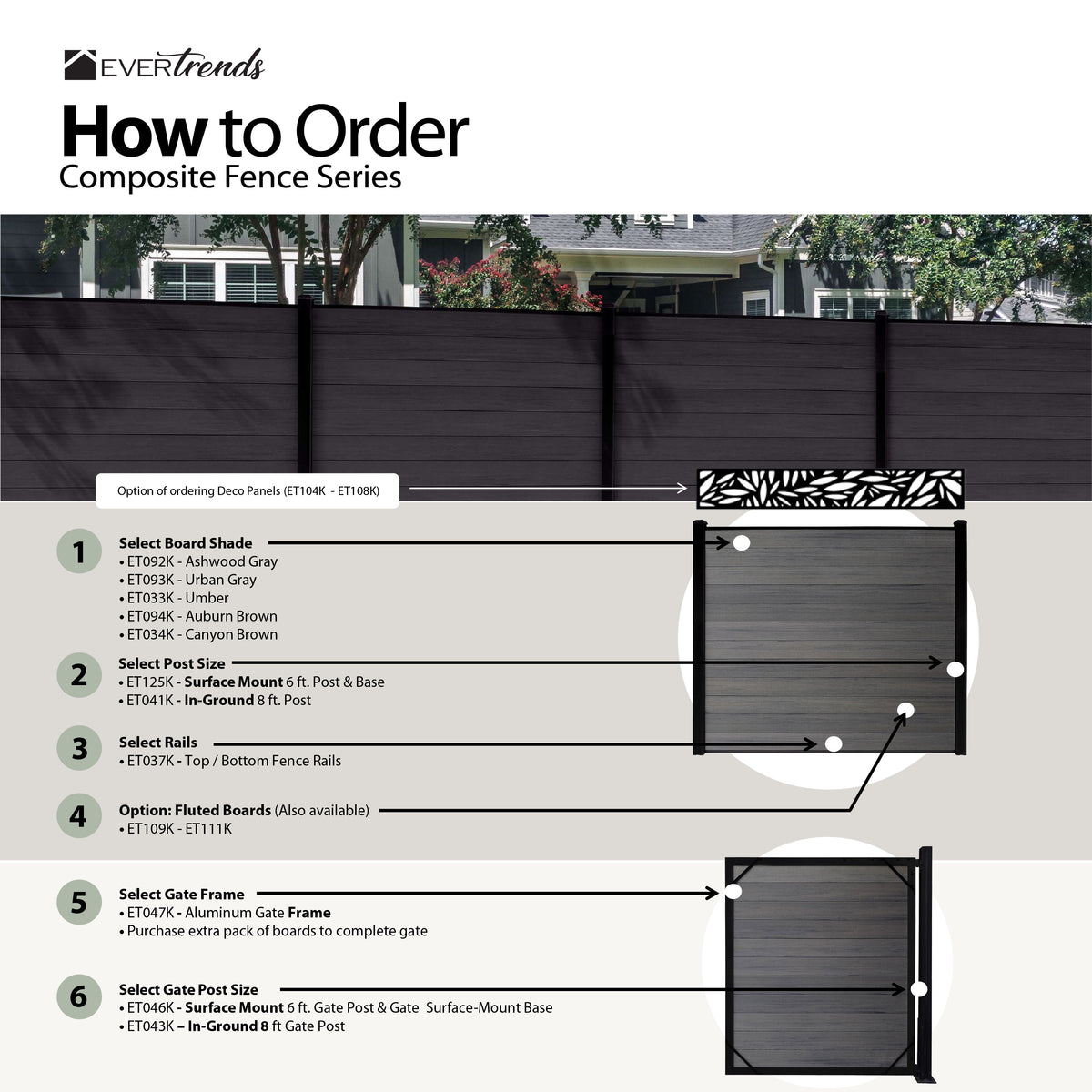 Composite Decorative Panel - Design 3 (6 ft. x 1 ft. - Black)