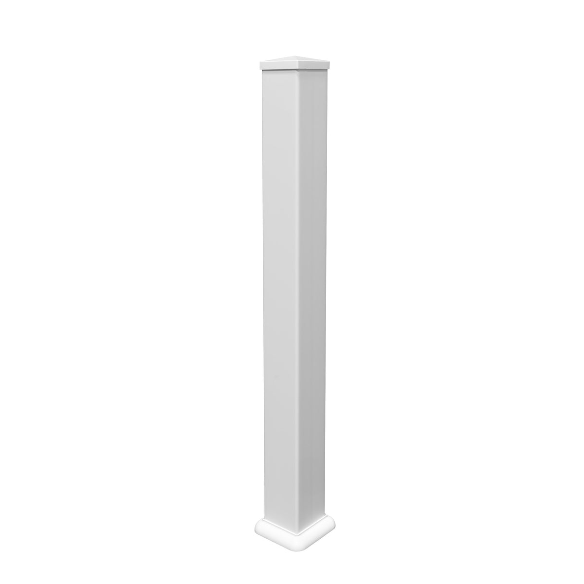 Vinyl Railing Post - White (44 in. x 3.78 in. x 3.78 in.)