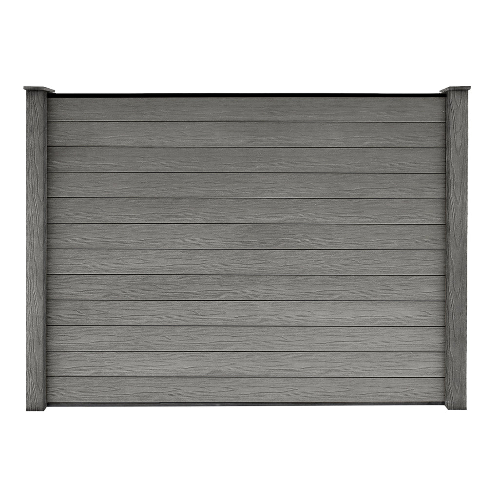 Composite Fence Panel - Woodgrain Gray (6 ft. x 6 ft.)