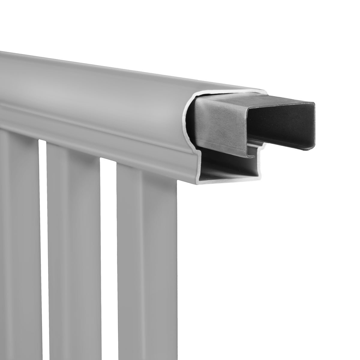 Vinyl Horizontal Railing - Gray (42 in. x 72 in.)