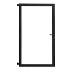 Aluminum Gate Frame Kit with Boards - Woodgrain Brown (3 ft. x 6 ft.)