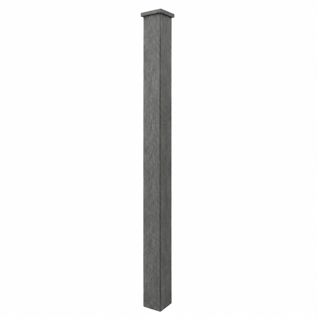 Composite In-Ground Post - Gray (3.94 in. x 3.94 in. x 8 ft.)