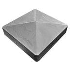 Vinyl Post with Aluminum Insert - Woodgrain Gray (5 in. x 5 in. x 8 ft.)