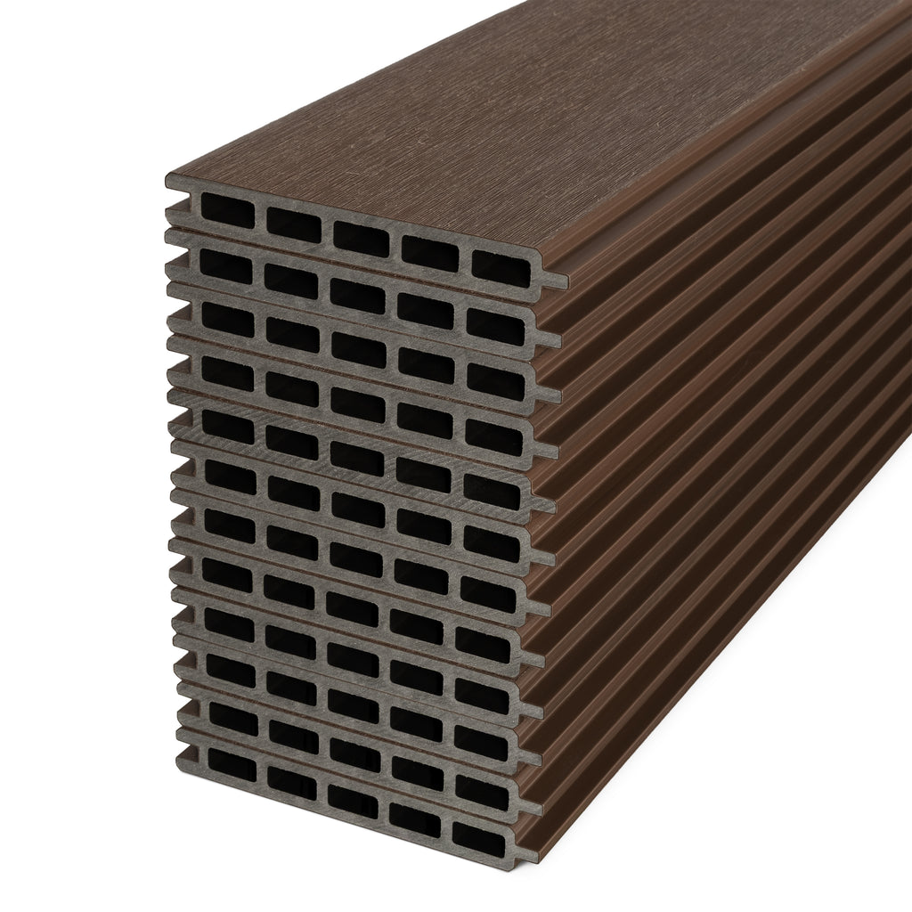 Co-extruded Composite Fence Panel - Brushed Umber (6 ft. x 6 ft.)