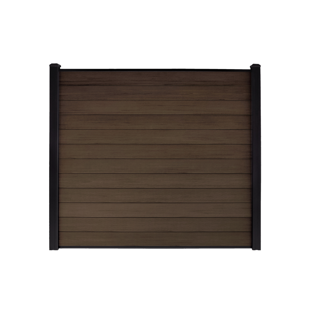 Co-extruded Composite Fence Panel - Brushed Umber (6 ft. x 6 ft.)