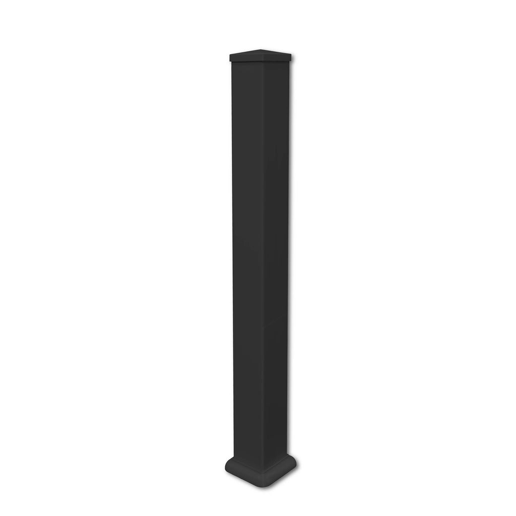 Vinyl Railing Post - Black (38 in. x 3.78 in. x 3.78 in.)