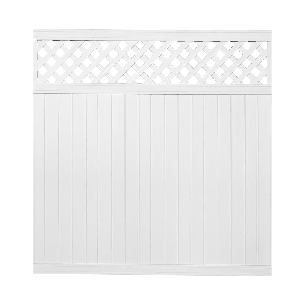 Vinyl Fence Lattice Panel - White - (6 ft. x 6 ft.)