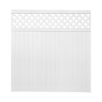 Vinyl Fence Lattice Panel - White - (6 ft. x 6 ft.)