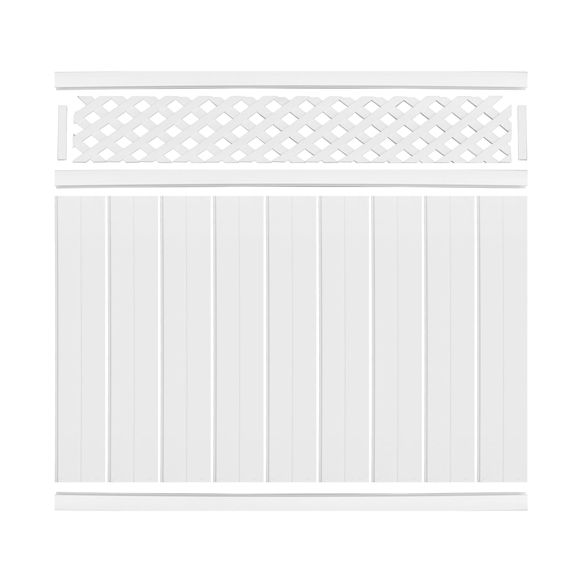 Vinyl Fence Lattice Panel - White - (6 ft. x 6 ft.)
