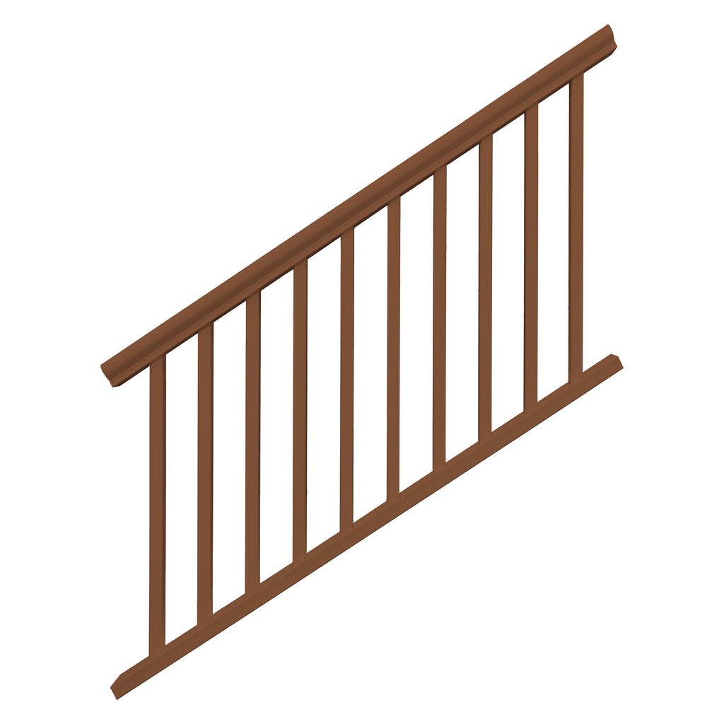 Vinyl Stair Railing - Brown (42 in. x 72 in.)