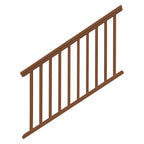 Vinyl Stair Railing - Brown (42 in. x 72 in.)