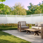 Vinyl Fence Lattice Panel - White - (6 ft. x 6 ft.)