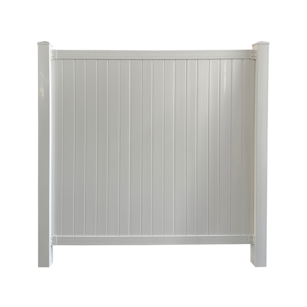Vinyl Fence Panel Kit - White (6 ft. x 6 ft.)