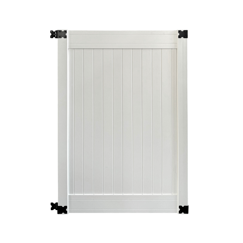 Vinyl Fence Gate - White (4 ft. x 6 ft.)