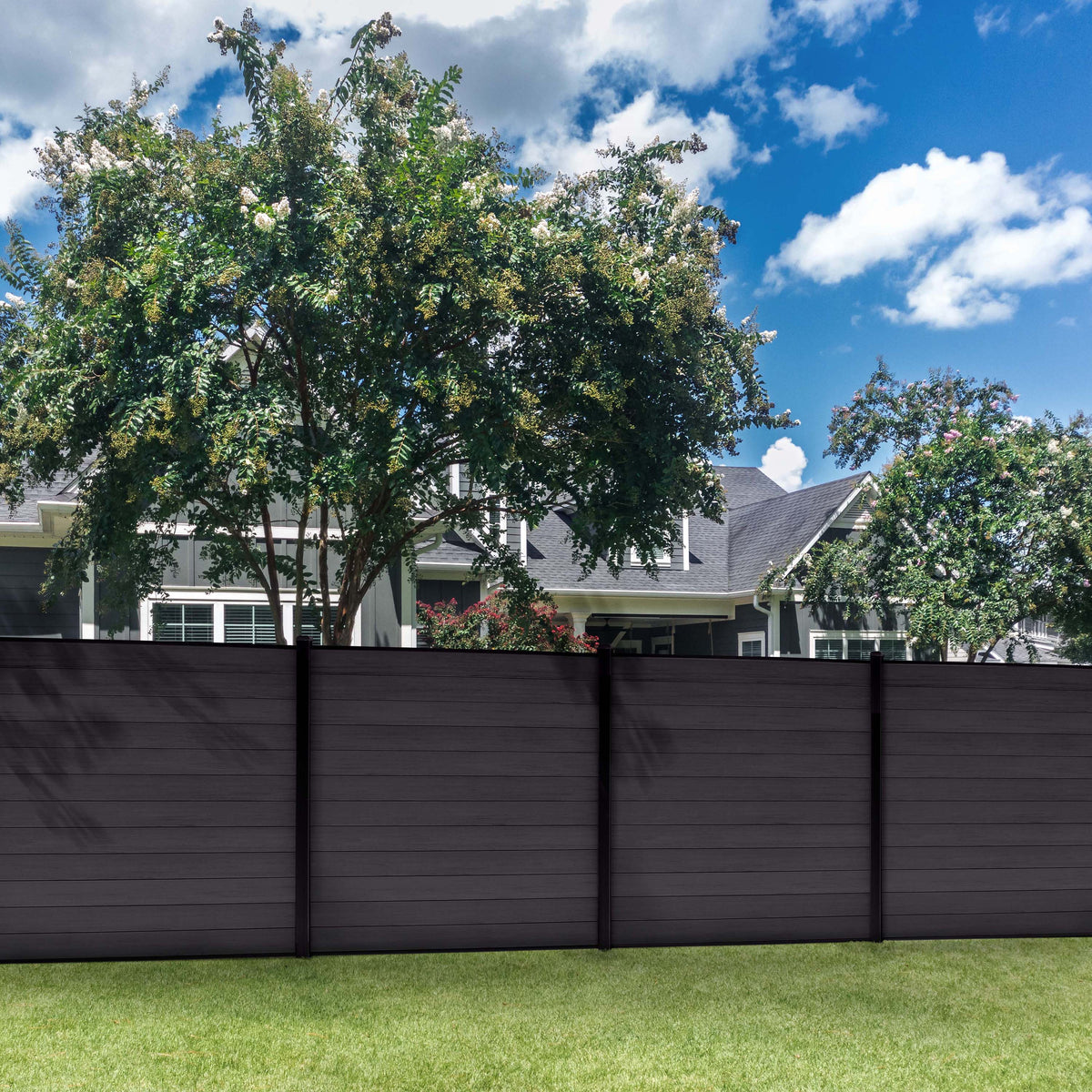 Co-extruded Composite Fence Panel - Brushed Urban Gray (6 ft. x 6 ft.)