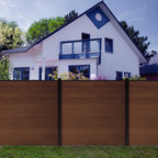 Co-extruded Composite Fence Panel - Brushed Auburn Brown (6 ft. x 6 ft.)