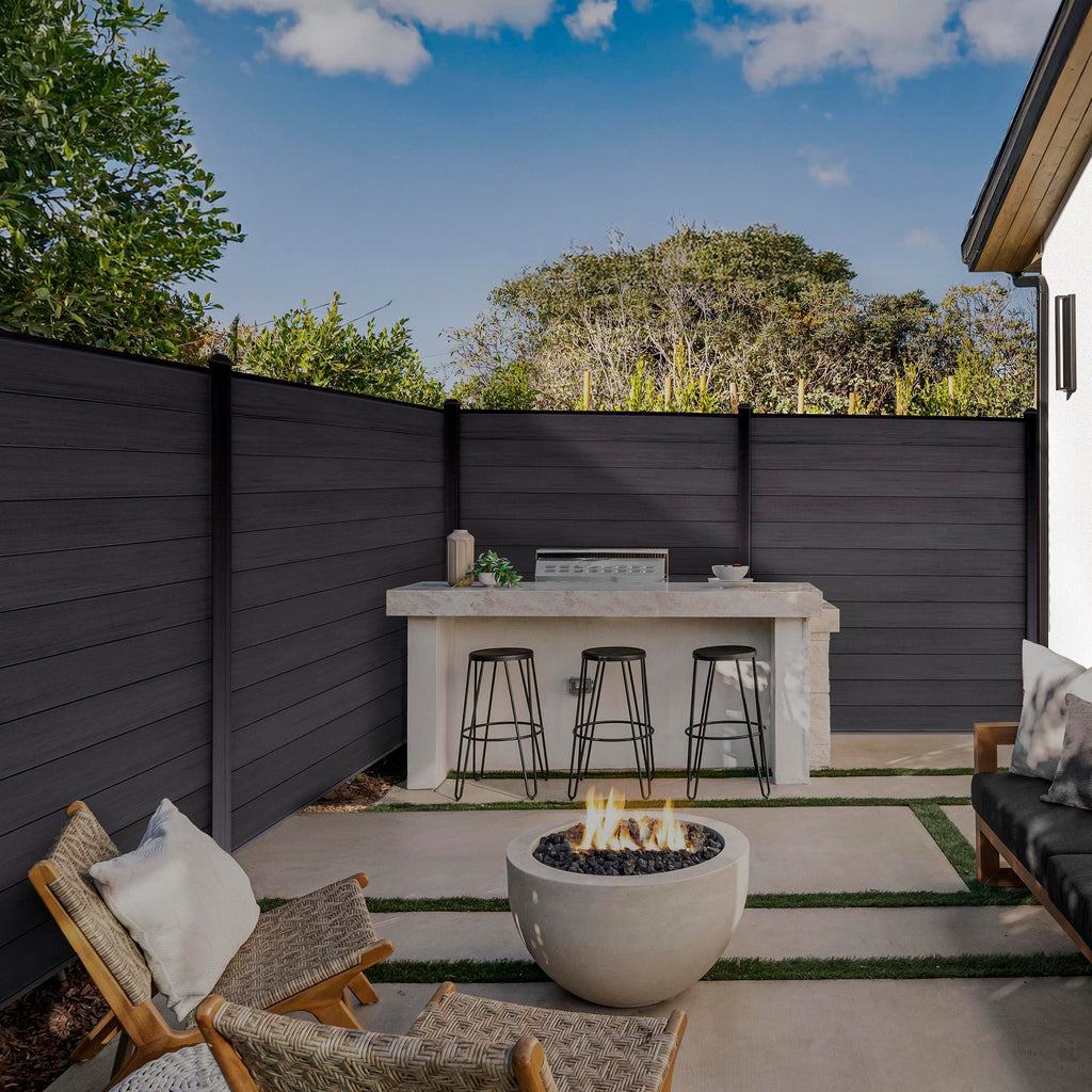 Co-extruded Composite Fence Panel - Brushed Urban Gray (6 ft. x 6 ft.)