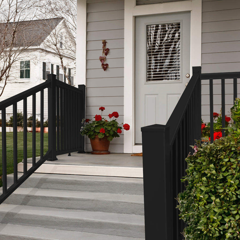 Vinyl Stair Railing - Black (36 in. x 72 in.)