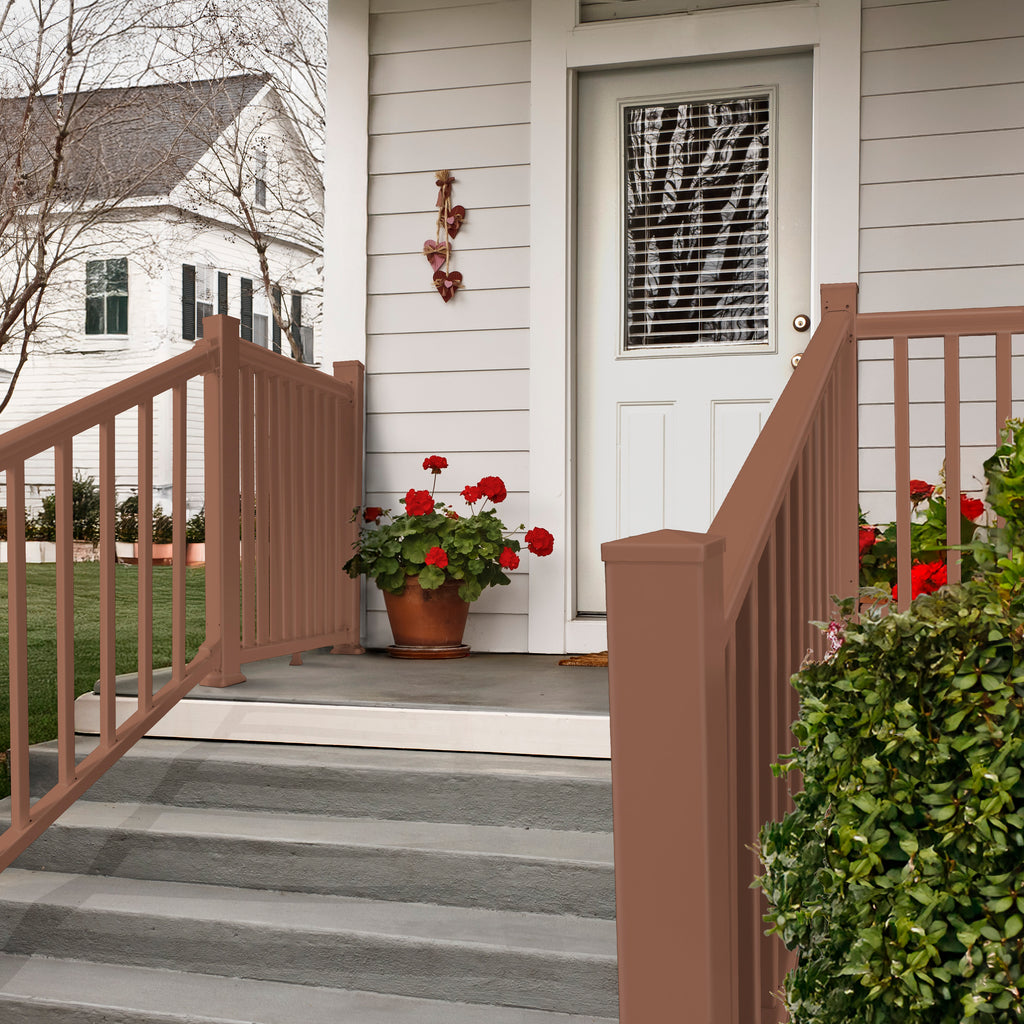 Vinyl Stair Railing - Brown (42 in. x 72 in.)