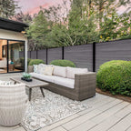 Co-extruded Composite Fence Panel - Brushed Ashwood Gray (6 ft. x 6 ft.)