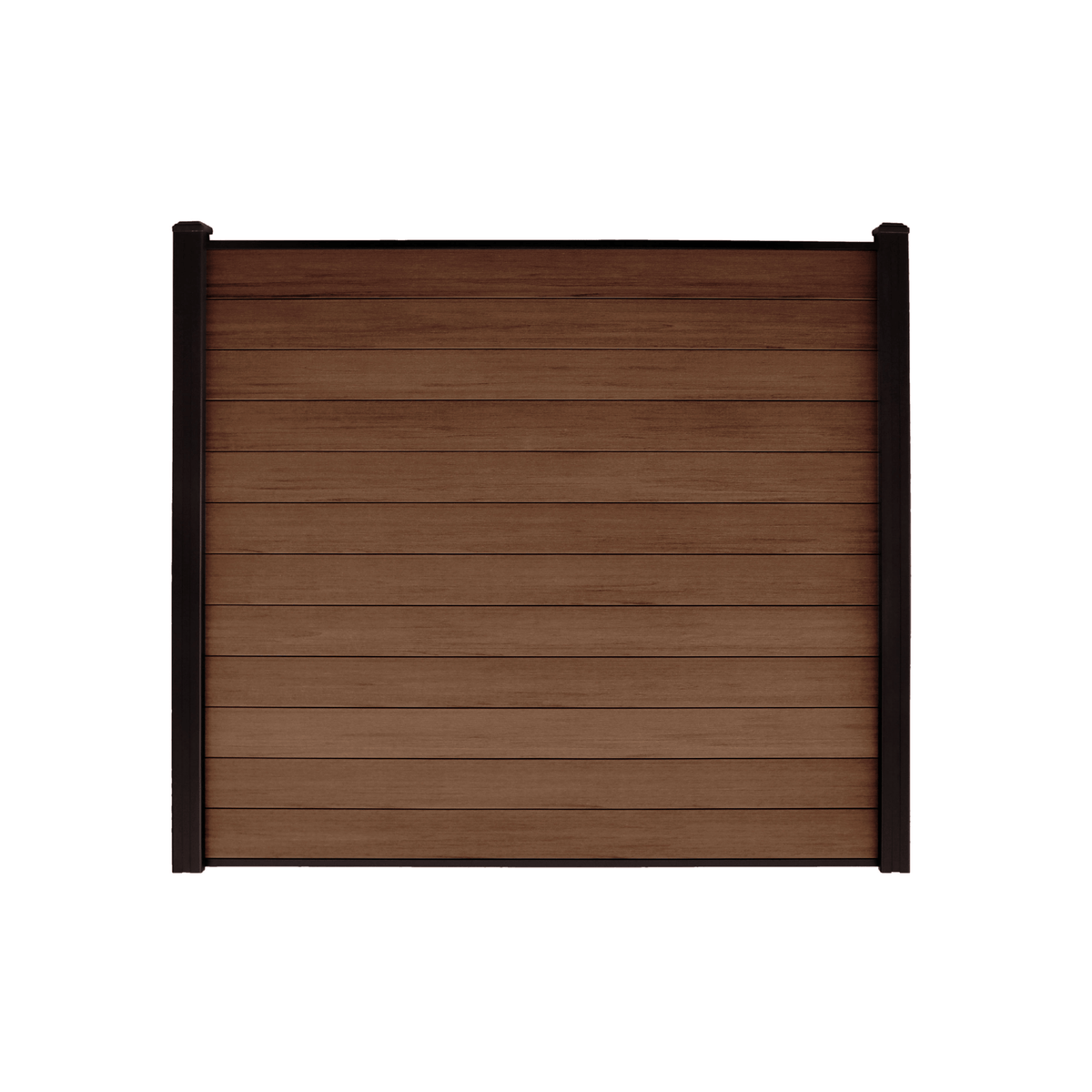 Co-extruded Composite Fence Panel - Brushed Auburn Brown (6 ft. x 6 ft.)