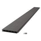10-Pack Co-extruded Composite Fence Kits - Brushed Ashwood Gray (6 ft. x 6 ft. - 6 ft. Surface Mount Posts)