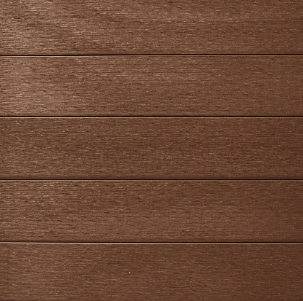 Co-extruded Composite Fence Panel - Brushed Auburn Brown (6 ft. x 6 ft.)