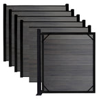 Aluminum Surface Mount Gate Frame & Panel Kit - Ashwood Gray (5 Panels + 1 Gate - 5 ft. x 6 ft.)