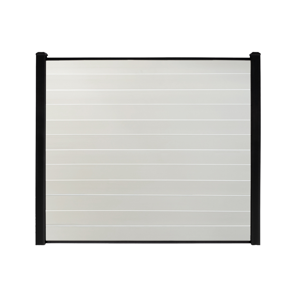 Horizontal Vinyl Fence Panel - White (6 ft. x 6 ft.)