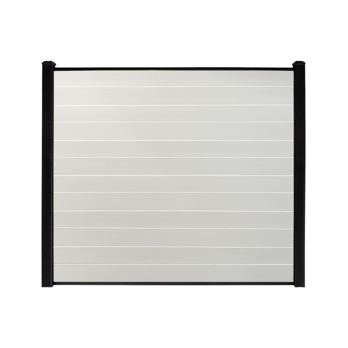 Horizontal Vinyl Fence Panel - White (6 ft. x 6 ft.)
