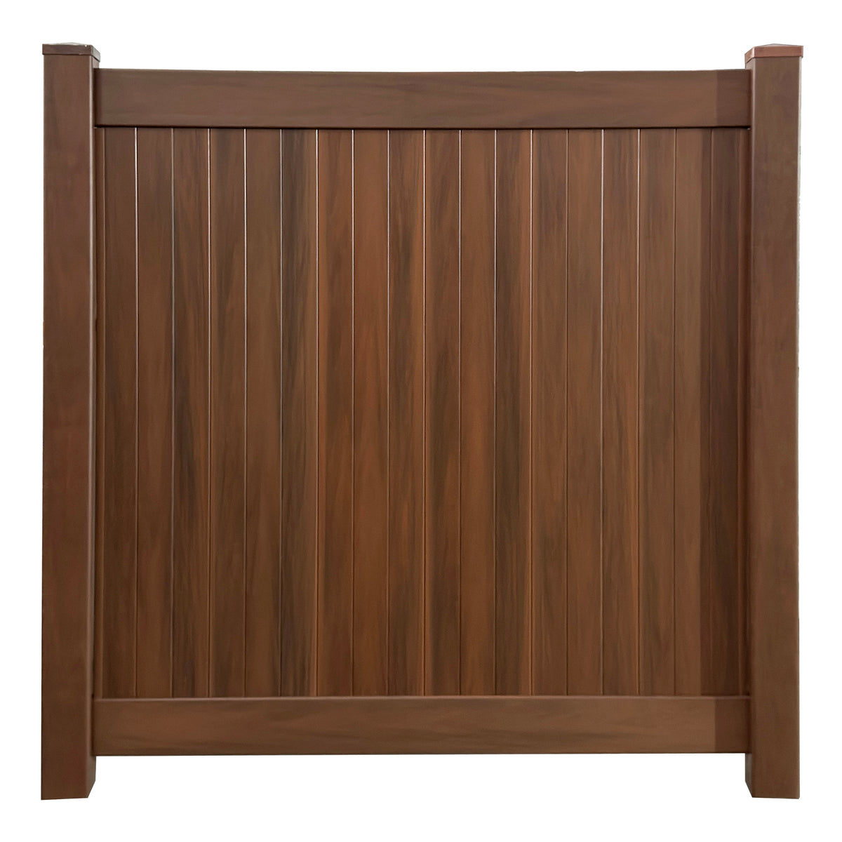 Vinyl Post with Aluminum Insert - Woodgrain Brown (5 in. x 5 in. x 8 ft.)