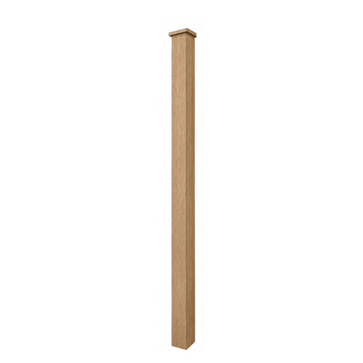 Composite Surface Mount Post - Beige (3.94 in. x 3.94 in. x 6 ft.)