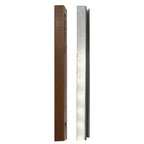 Vinyl Post with Aluminum Insert - Woodgrain Brown (5 in. x 5 in. x 8 ft.)